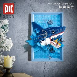 DK 3038 Photo Frame of Shark Xếp hình lắp ráp ghép mô hình Khung ảnh cá mập