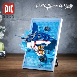 DK 3038 Photo Frame of Shark Xếp hình lắp ráp ghép mô hình Khung ảnh cá mập