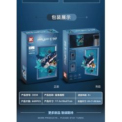 DK 3038 Photo Frame of Shark Xếp hình lắp ráp ghép mô hình Khung ảnh cá mập