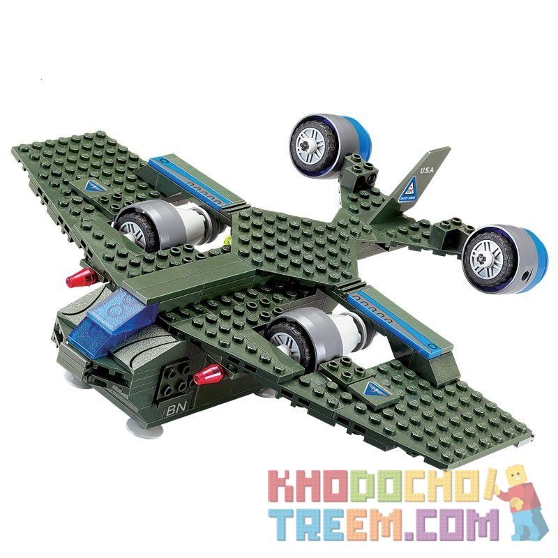 Kazi KY81006 81006 non  MÁY BAY NÉM BOM THẾ KỶ bộ đồ chơi xếp lắp ráp ghép mô hình Red Alert 3 RED ALERT 3 CENTURY BOMBER Báo Động Đỏ 3 220 khối