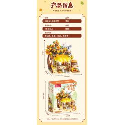 Femibox S44067 ROROJUMP Xếp hình lắp ráp ghép mô hình Nước sốt thịt: Nước sốt hồng Ruyiwu RORO Xiaofu