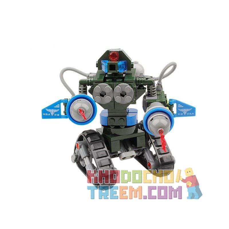 Kazi KY81004 81004 non  ROBOT BÁNH XÍCH bộ đồ chơi xếp lắp ráp ghép mô hình Red Alert 3 RED ALERT 3 COMING TANK X2 Báo Động Đỏ 3 168 khối