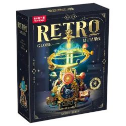 Femibox S5302 Retro Globe Xếp hình lắp ráp ghép mô hình Hành tinh cổ điển