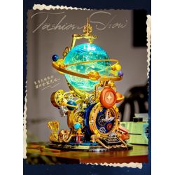 Femibox S5302 Retro Globe Xếp hình lắp ráp ghép mô hình Hành tinh cổ điển