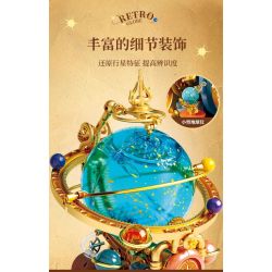 Femibox S5302 Retro Globe Xếp hình lắp ráp ghép mô hình Hành tinh cổ điển