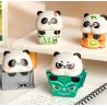 Femibox S5437 Panda Moment Xếp hình lắp ráp ghép mô hình Khoảnh khắc chữa bệnh của Panda Nam châm tủ lạnh Panda 4 loại