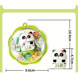 Femibox S5437 Panda Moment Xếp hình lắp ráp ghép mô hình Khoảnh khắc chữa bệnh của Panda Nam châm tủ lạnh Panda 4 loại