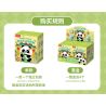 Femibox S5437 Panda Moment Xếp hình lắp ráp ghép mô hình Khoảnh khắc chữa bệnh của Panda Nam châm tủ lạnh Panda 4 loại