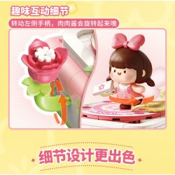 Femibox S5439 Gramophone Xếp hình lắp ráp ghép mô hình Bolognese: Máy hát hoa hồng