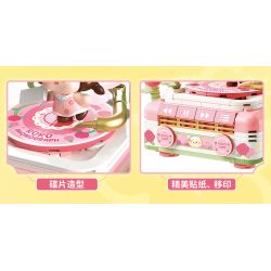 Femibox S5439 Gramophone Xếp hình lắp ráp ghép mô hình Bolognese: Máy hát hoa hồng