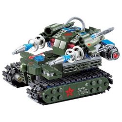 Kazi KY81002 81002 non  XE TĂNG PHÁT SÓNG ĐIỆN TỪ bộ đồ chơi xếp lắp ráp ghép mô hình Red Alert 3 RED ALERT 3 TTNK Báo Động Đỏ 3 262 khối