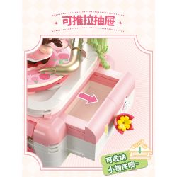 Femibox S5439 Gramophone Xếp hình lắp ráp ghép mô hình Bolognese: Máy hát hoa hồng