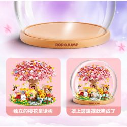 Femibox S5301 ROROJUMP Xếp hình lắp ráp ghép mô hình Nước sốt thịt: Cây cổ tích Sakura