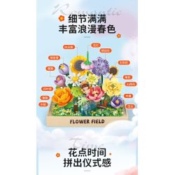 Femibox S43005 ROROJUMP Xếp hình lắp ráp ghép mô hình Nước sốt thịt: Lang thang trên cánh đồng hoa