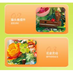 Femibox S43005 ROROJUMP Xếp hình lắp ráp ghép mô hình Nước sốt thịt: Lang thang trên cánh đồng hoa