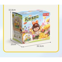 Femibox S43005 ROROJUMP Xếp hình lắp ráp ghép mô hình Nước sốt thịt: Lang thang trên cánh đồng hoa