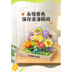 Femibox S43005 ROROJUMP Xếp hình lắp ráp ghép mô hình Nước sốt thịt: Lang thang trên cánh đồng hoa