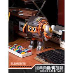 Femibox S48006 B-ROBO 006 Dangoron Xếp hình lắp ráp ghép mô hình Xiaobao bọc thép: Mecha xuyên thấu Marukolong