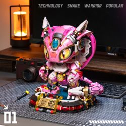 Femibox S44093 Mechanical Snake Xếp hình lắp ráp ghép mô hình Rắn cơ điện tử