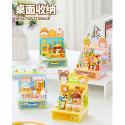 Femibox S44058 ROROJUMP Xếp hình lắp ráp ghép mô hình Nhật ký quản lý cửa hàng nước sốt: Quán cà phê