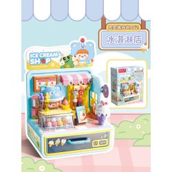 Femibox S44059 ROROJUMP Xếp hình lắp ráp ghép mô hình Nhật ký của người quản lý cửa hàng nước sốt: Cửa hàng kem