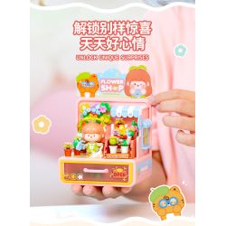 Femibox S44060 ROROJUMP Xếp hình lắp ráp ghép mô hình Nhật ký quản lý cửa hàng nước sốt: Cửa hàng tiện lợi