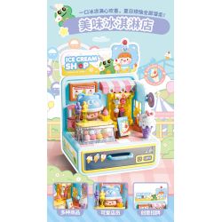 Femibox S44060 ROROJUMP Xếp hình lắp ráp ghép mô hình Nhật ký quản lý cửa hàng nước sốt: Cửa hàng tiện lợi