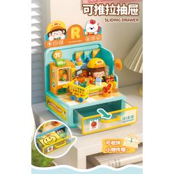 Femibox S44061 ROROJUMP Xếp hình lắp ráp ghép mô hình Nhật ký quản lý cửa hàng nước sốt: Cửa hàng hoa