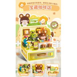 Femibox S44061 ROROJUMP Xếp hình lắp ráp ghép mô hình Nhật ký quản lý cửa hàng nước sốt: Cửa hàng hoa