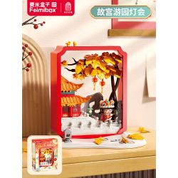 Femibox S5305 ROROJUMP Xếp hình lắp ráp ghép mô hình Nước sốt thịt: Lễ hội đèn lồng Vườn Tử Cấm Thành