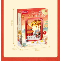 Femibox S5305 ROROJUMP Xếp hình lắp ráp ghép mô hình Nước sốt thịt: Lễ hội đèn lồng Vườn Tử Cấm Thành