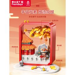 Femibox S5305 ROROJUMP Xếp hình lắp ráp ghép mô hình Nước sốt thịt: Lễ hội đèn lồng Vườn Tử Cấm Thành