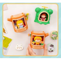 Femibox S5446 ROROJUMP Tree Stump Fridge Magnet Xếp hình lắp ráp ghép mô hình Nước sốt thịt: Hộp mù nam châm tủ lạnh Shudong