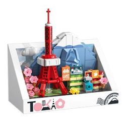 Femibox S5417 Xếp hình lắp ráp ghép mô hình Nam châm tủ lạnh thành phố Tokyo