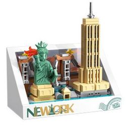 Femibox S5418 Xếp hình lắp ráp ghép mô hình nam châm tủ lạnh thành phố new york