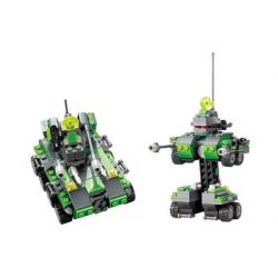 Kazi KY8017 8017 Xếp hình kiểu  TRANSFORMERS Bazooka Robot Biến Hình Xe Tăng Bazooka 133 khối