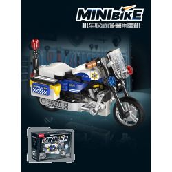 Femibox S5483 Mini Bike Xếp hình lắp ráp ghép mô hình Bộ sưu tập xe máy: Máy móc hạng nặng của cảnh sát