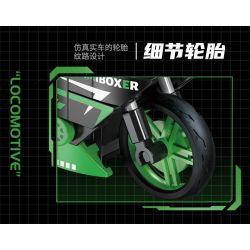 Femibox S5483 Mini Bike Xếp hình lắp ráp ghép mô hình Bộ sưu tập xe máy: Máy móc hạng nặng của cảnh sát