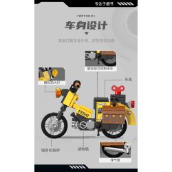 Femibox S5483 Mini Bike Xếp hình lắp ráp ghép mô hình Bộ sưu tập xe máy: Máy móc hạng nặng của cảnh sát