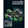 Femibox S5484 Mini Bike Xếp hình lắp ráp ghép mô hình Bộ sưu tập xe máy: Black Warrior 400