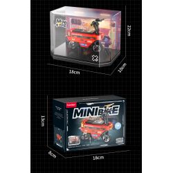 Femibox S5484 Mini Bike Xếp hình lắp ráp ghép mô hình Bộ sưu tập xe máy: Black Warrior 400