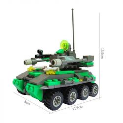 Kazi KY8017 8017 Xếp hình kiểu  TRANSFORMERS Bazooka Robot Biến Hình Xe Tăng Bazooka 133 khối