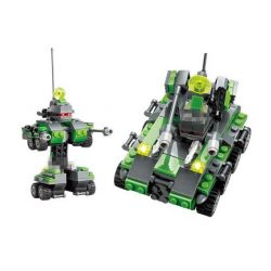 Kazi KY8017 8017 Xếp hình kiểu  TRANSFORMERS Bazooka Robot Biến Hình Xe Tăng Bazooka 133 khối