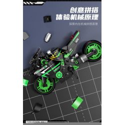 Femibox S5485 Mini Bike Xếp hình lắp ráp ghép mô hình Bộ sưu tập xe máy: Coffee 848