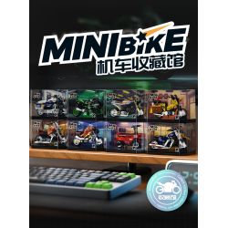 Femibox S5489 Mini Bike Xếp hình lắp ráp ghép mô hình Bộ sưu tập xe máy: Gạch mini