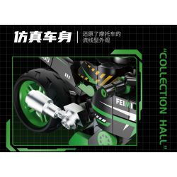 Femibox S5489 Mini Bike Xếp hình lắp ráp ghép mô hình Bộ sưu tập xe máy: Gạch mini