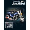 Femibox S5490 Mini Bike Xếp hình lắp ráp ghép mô hình Bộ sưu tập xe máy: FATBOY xanh đậm