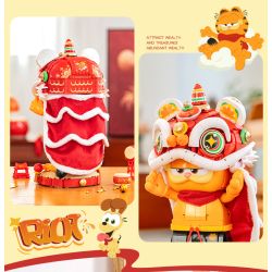 Femibox S5403 Garfield Family Xếp hình lắp ráp ghép mô hình Gia đình Garfield: Múa sư tử Garfield