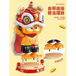 Femibox S5403 Garfield Family Xếp hình lắp ráp ghép mô hình Gia đình Garfield: Múa sư tử Garfield