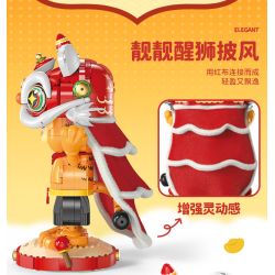 Femibox S5403 Garfield Family Xếp hình lắp ráp ghép mô hình Gia đình Garfield: Múa sư tử Garfield